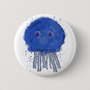 Baby Jellyfish Watercolor 6 Cm Round Badge