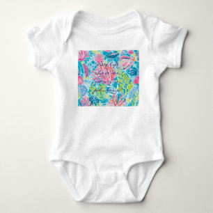 Baby jersey bodysuit in stylish graphic