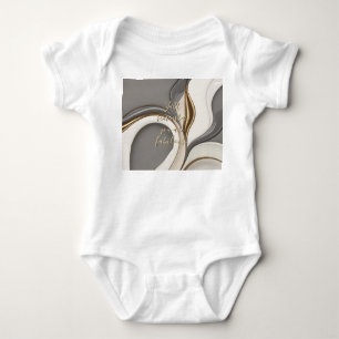 Baby jersey bodysuit in stylish graphic