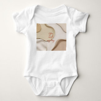 Baby jersey bodysuit in stylish graphic