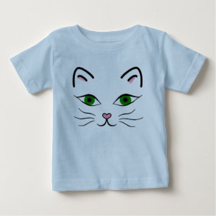 Baby Jersey T-Shirt - Kitty Face