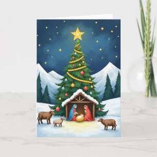 Baby Jesus Christmas Nativity Card