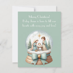 Baby Jesus & Cosy Joy Greeting Card