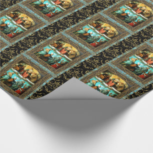 Baby Jesus Elegant Christmas Holiday Wrapping Paper