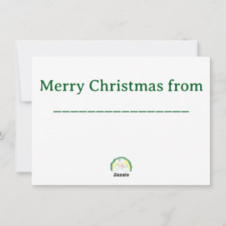 Baby Jesus Enwreathed Holiday Card