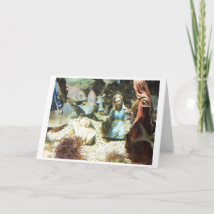 Baby Jesus in an underwater nativity Holiday Card