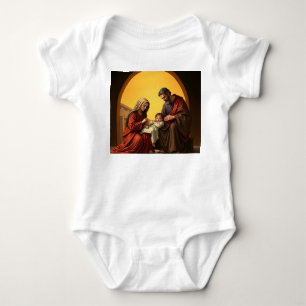 Baby Jesus Mary and Joseph Infant One Piece Bodysuit