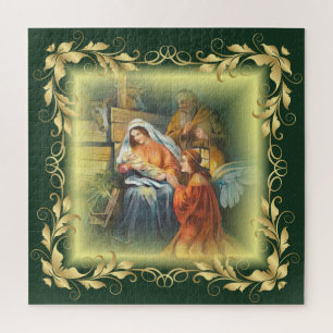  Baby Jesus, Mary & Joseph ~ The Holy Family ~  Jigsaw Puzzle