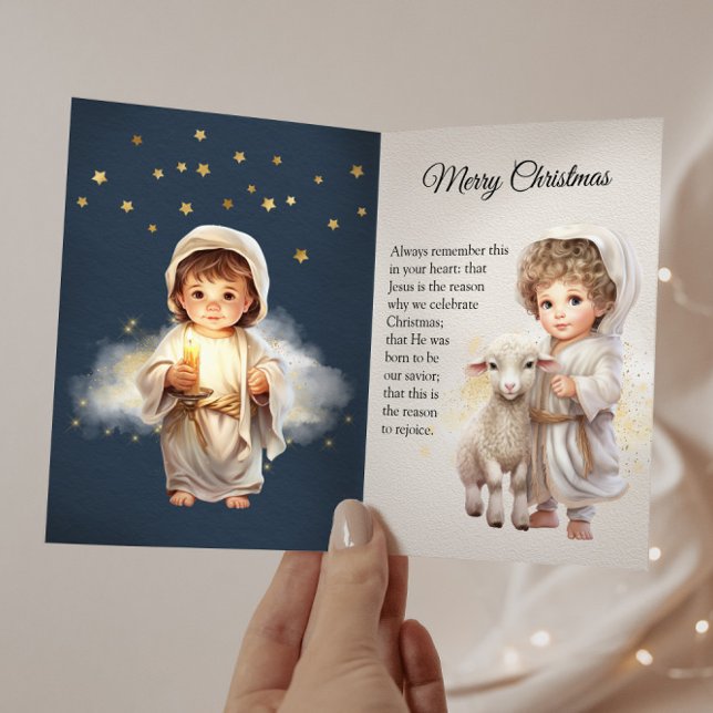Baby Jesus Merry Christmas Holiday Card (Creator Uploaded)
