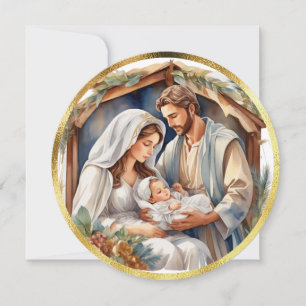 Baby Jesus Nativity Holiday Card