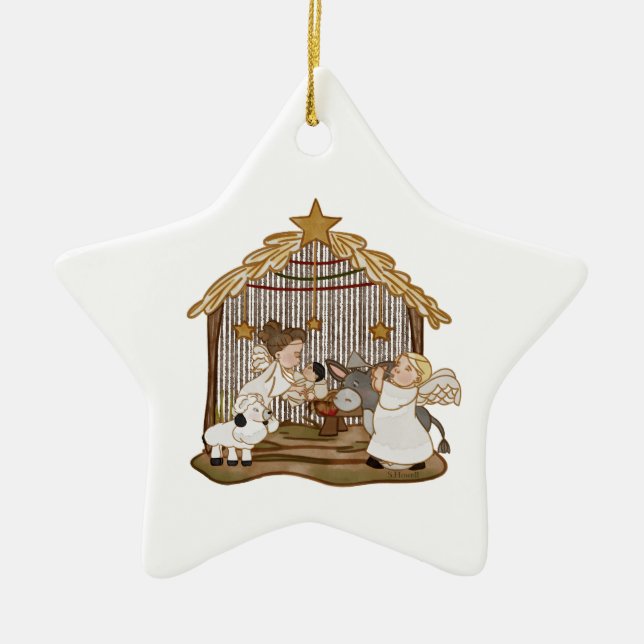 Baby Jesus Nativity Ornament (Front)