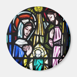 Baby Jesus Stained Glass from St. Michael's Church Magnet