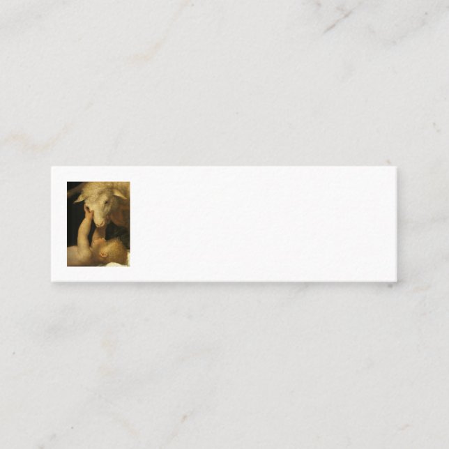 Baby Jesus Touches Lamb Loyalty Card (Front)