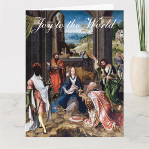 Baby Jesus with the Maji Christmas greeting Card