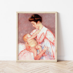 Baby John Being Nursed Mary Cassatt Poster