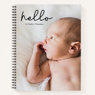 Baby Journal with Photo and name Personalised