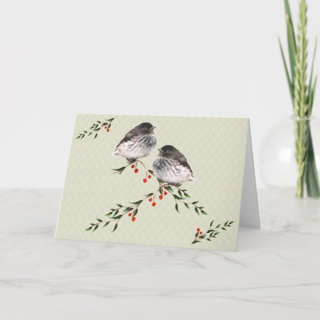 Baby Juncos Christmas Card (Front)