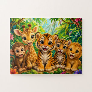 Baby Jungle Animals Jigsaw Puzzle
