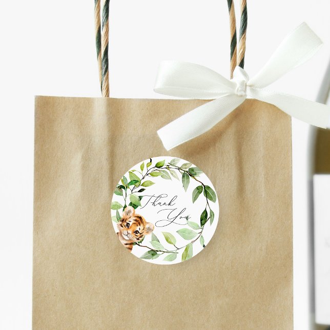 Baby Jungle Animals Round Stickers (Creator Uploaded)