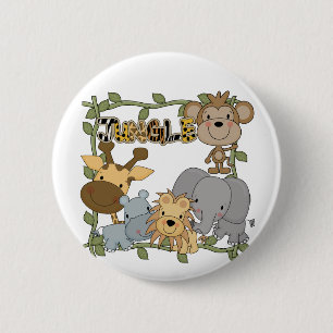 Baby Jungle Animals Tshirts and Gifts 6 Cm Round Badge