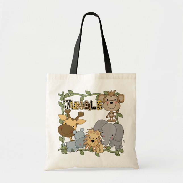 Baby Jungle Animals Tshirts and Gifts Tote Bag (Front)