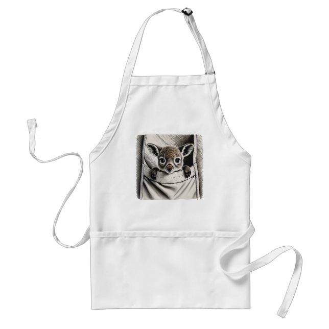 Baby Kangaroo, Cute Joey Standard Apron (Front)