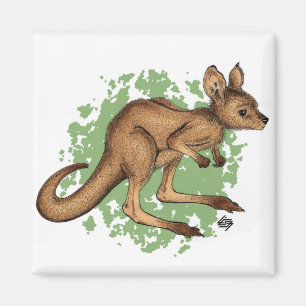 Baby Kangaroo Magnet