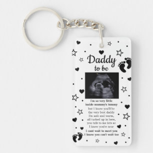 Baby Keepsake Daddy to be  Key Ring