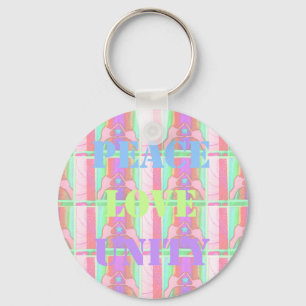 Baby Kids  Peace Love Unity Hakuna Matata design.p Key Ring