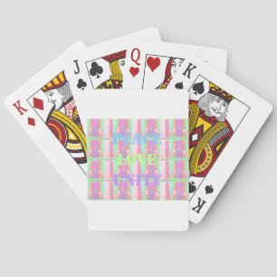 Baby Kids  Peace Love Unity Hakuna Matata design.p Playing Cards