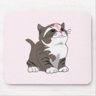 Baby Kitten Mouse Pad - Custom Colours - Text