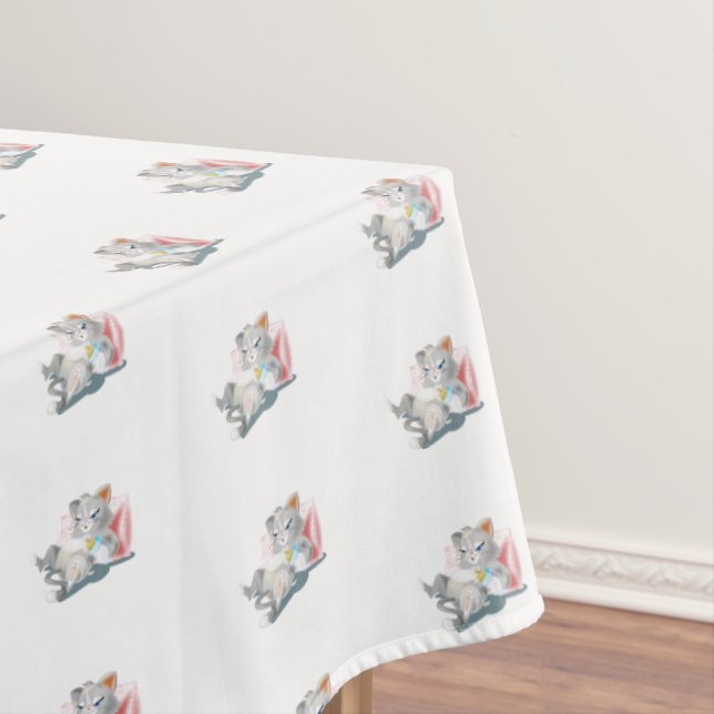 Baby Kitty Tablecloth (In Situ)