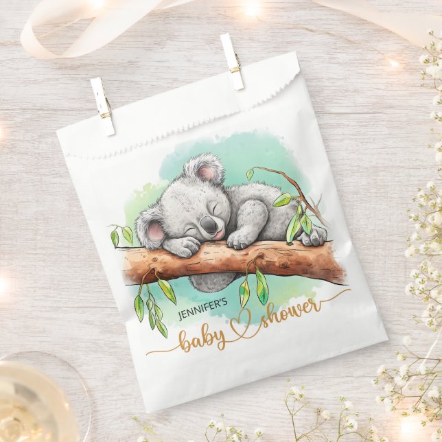 Baby Koala Baby Shower Favour Bags (Clipped)