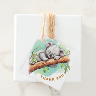 Baby Koala Baby Shower Thank You Favour Tags