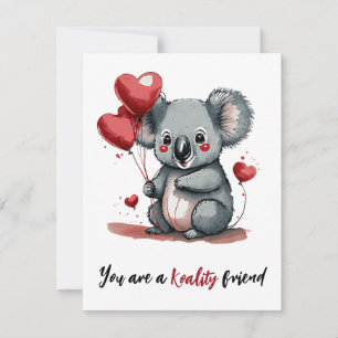 Baby koala custom valentine holiday card