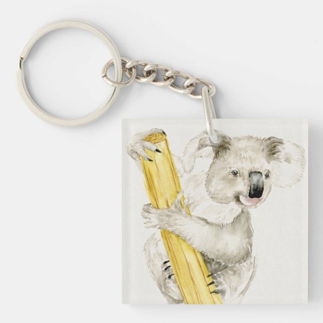 Baby Koala | Cute & Furry Key Ring (Front)