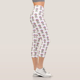 Baby Krampus Is On Duty Capri Leggings