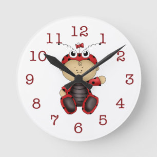 Baby Ladybug-Kid's Wall Clock