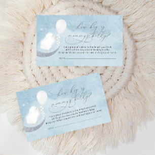 Baby Lamb Balloon How Big Is Mummy's Belly Game Enclosure Card