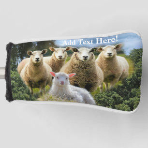 Baby Lamb Sheep Herd Flock Golf Head Cover