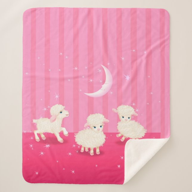 Baby Lamb Sherpa Blanket (Front)