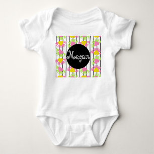 Baby Lemon Hearts Mix Stripes Summer Bodysuit