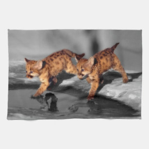 Baby Leopards Tea Towel