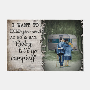 Baby Let's Go Camping Doormat