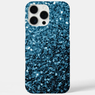 Baby light blue faux glitter sparkles iPhone 16 pro max case