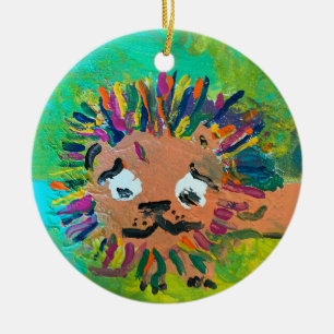 Baby Lion "Art by Kids" Ceramic Tree Decoration
