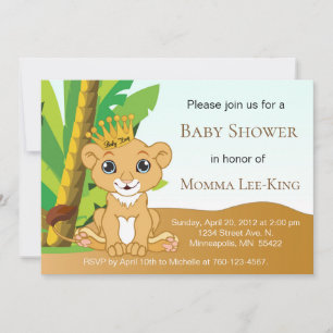 Baby Lion King Invitation
