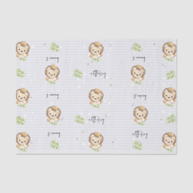 baby lion king safari animals Tissue Paper (Front)