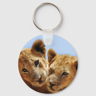 Baby lion love key ring