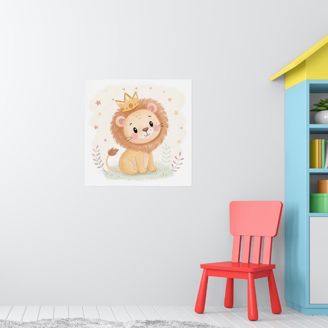 Baby Lion Nursery –Cute Animal Print for kids room (Nursery 1)